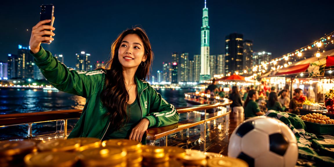 Người dùng tại TP. Hồ Chí Minh xem cược bóng đá qua điện thoại tại chợ đêm